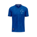 Camisa Cruzeiro 1976 Retrô Jacquard Azul