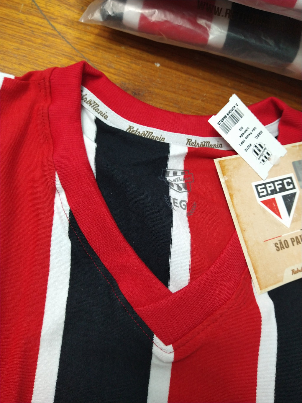 Camisa Retrô São Paulo 1991 Listrada Retrô