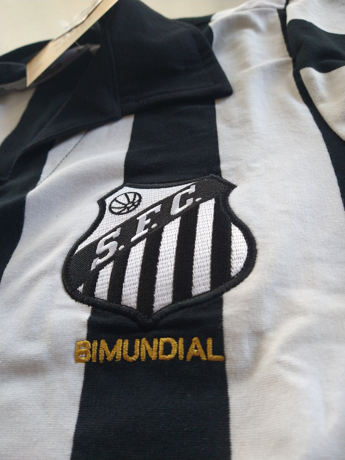 Camisa Retrô Santos 1963 Bi Mundial Listrado