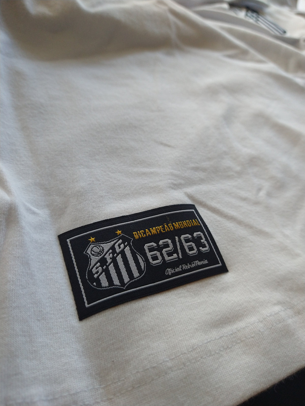 Camisa Retrô Santos 1963 Bi Mundial Branca