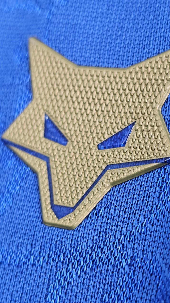 Camisa Cruzeiro 1976 Retrô Jacquard Azul